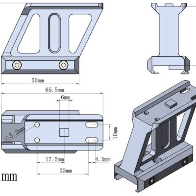 VO 1.5" Profile CANTILEVER T1 / Maverick RIS Riser Mount - Black OD-A-MAV-P15 asgbox.pl VO 1.5" Profile CANTILEVER T1 / Maverick RIS Riser Mount - Black OD-A-MAV-P15 asgbox.pl