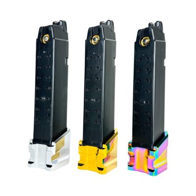 CTM Enlarged Aluminum Magazine Base Plate AAP-01 and G-Series - Chameleon (Electroplated) OD-A-CTM0052-ECH asgbox.pl
