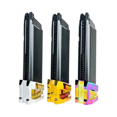 CTM Enlarged Aluminum Magazine Base Plate AAP-01 and G-Series - Chrome (Electroplated) OD-A-CTM0052-CHROME asgbox.pl