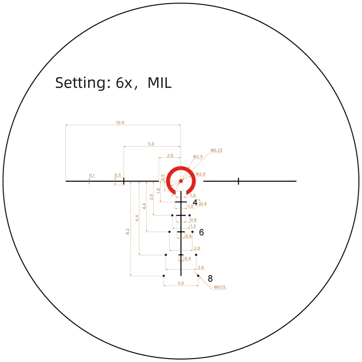 VO TAURON 1-6x24 GEN II SFP LPVO Rifle Scope - Black OD-A-SCOC-49 asgbox.pl VO TAURON 1-6x24 GEN II SFP LPVO Rifle Scope - Black - obrazek 12