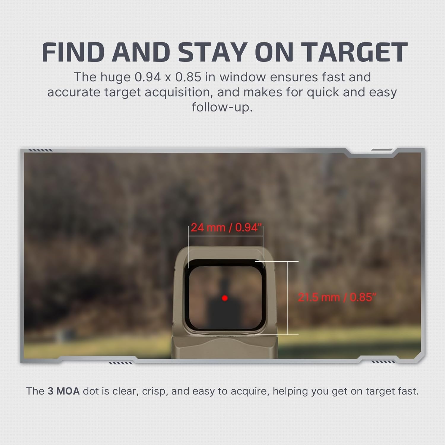 OLIGHT Red Dot Sight OSIGHT RED (Red Dot) with Powerbank - Tan OD-A-OLIGHT031 asgbox.pl OLIGHT Red Dot Sight OSIGHT RED (Red Dot) with Powerbank - Tan - obrazek 8