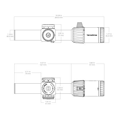 VO TAURON 1-6x24 G2 FFP LPVO Rifle Scope - Black OD-A-SCFF-63 asgbox.pl VO TAURON 1-6x24 G2 FFP LPVO Rifle Scope - Black OD-A-SCFF-63 asgbox.pl