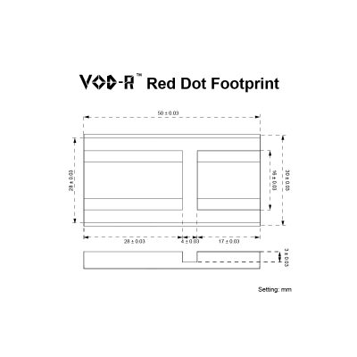 VictOptics SRD 1x18x20 VOD Red Dot Sight - Black OD-A-RDSL34 asgbox.pl