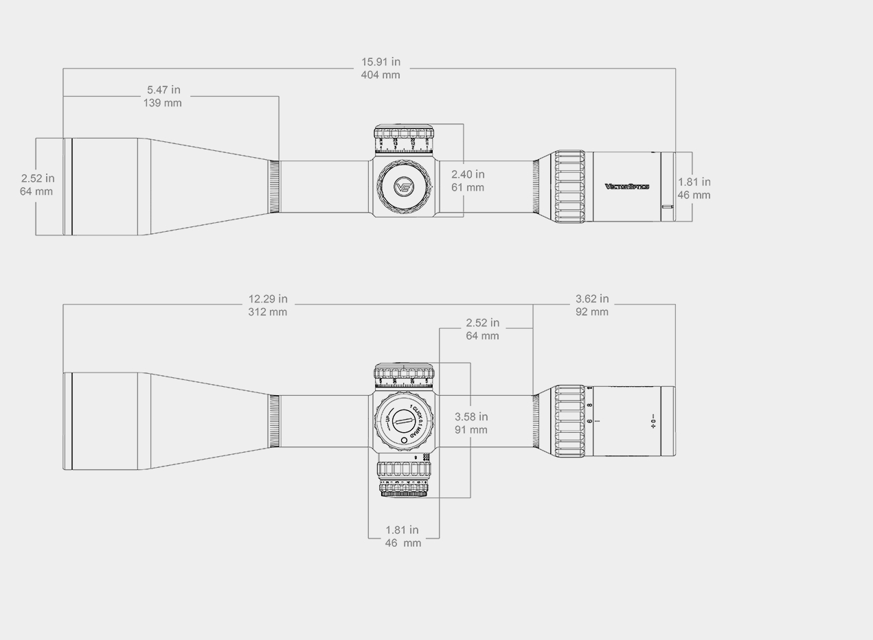 VO Riflescope CONTINENTAL X6 6–36x56 FFP PRS - Black OD-A-SCFF-70 asgbox.pl VO Riflescope CONTINENTAL X6 6–36x56 FFP PRS - Black - obrazek 10