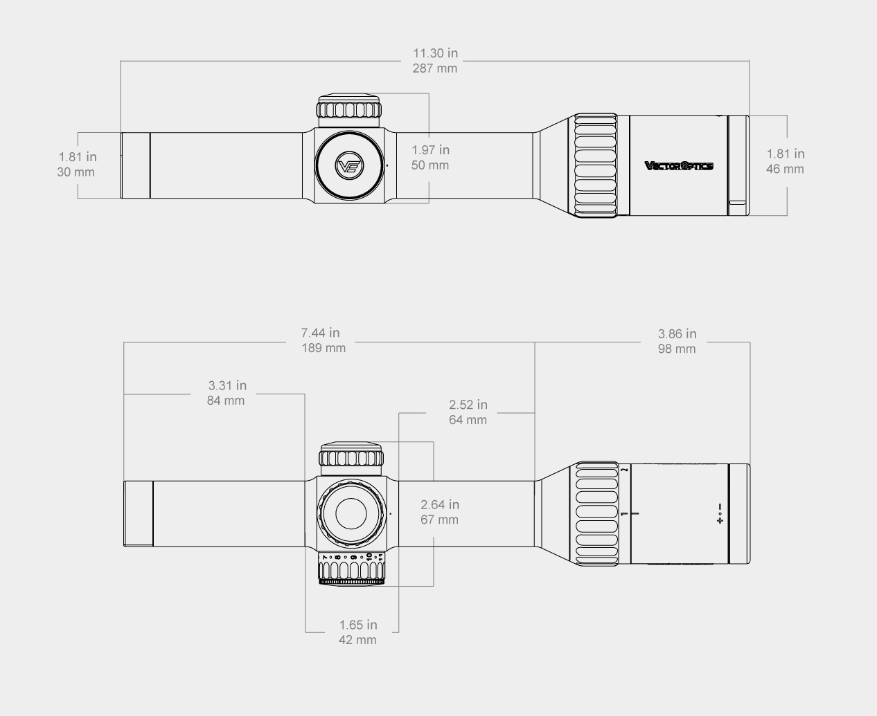 VO LPVO Riflescope CONTINENTAL X8 1–8x24 ED Fiber SFP - Black OD-A-SCOC-51 asgbox.pl VO LPVO Riflescope CONTINENTAL X8 1–8x24 ED Fiber SFP - Black - obrazek 11