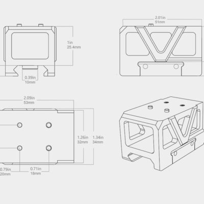 VO RIS Riser Mount (32 mm) for FRENZY Red Dot Sight - Black OD-A-SCFRM-24 asgbox.pl VO RIS Riser Mount (32 mm) for FRENZY Red Dot Sight - Black OD-A-SCFRM-24 asgbox.pl