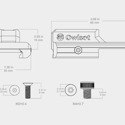 VO RIS Rifle / Helmet Mount for Thermal Imaging / NVG OWLSET - Black OD-A-VEOTM-01 asgbox.pl VO RIS Rifle / Helmet Mount for Thermal Imaging / NVG OWLSET - Black OD-A-VEOTM-01 asgbox.pl