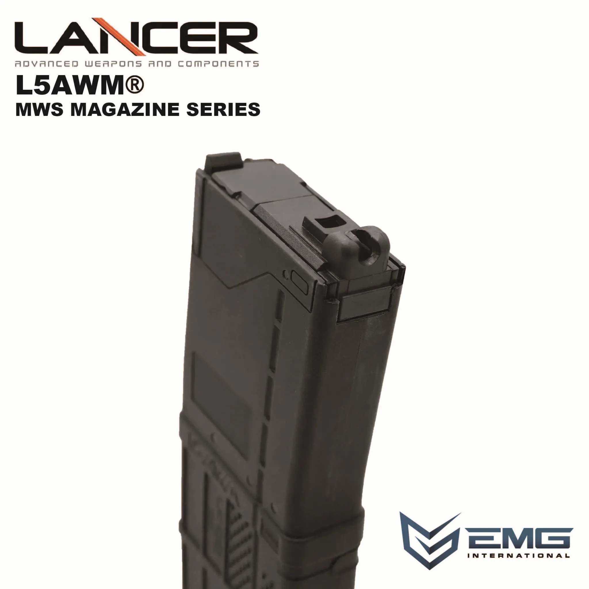 Angry Gun Lancer L5AWM V2 Gas Magazine for TM MWS, 35 BBs - Black OD-A-LMWSM-556-BLK asgbox.pl Angry Gun Lancer L5AWM V2 Gas Magazine for TM MWS, 35 BBs - Black - obrazek 7
