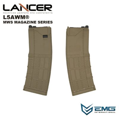 Angry Gun Lancer L5AWM V2 Gas Magazine for TM MWS, 35 BBs - Tan OD-A-LMWSM-556-FDE asgbox.pl Angry Gun Lancer L5AWM V2 Gas Magazine for TM MWS, 35 BBs - Tan OD-A-LMWSM-556-FDE asgbox.pl