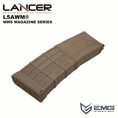 Angry Gun Lancer L5AWM V2 Gas Magazine for TM MWS, 35 BBs - Tan OD-A-LMWSM-556-FDE asgbox.pl Angry Gun Lancer L5AWM V2 Gas Magazine for TM MWS, 35 BBs - Tan OD-A-LMWSM-556-FDE asgbox.pl