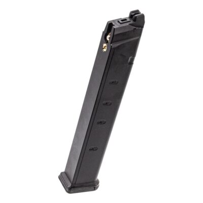 Alternative view of Lambda Defence MDP-9 / GHM-9 GBB Long Gas Magazine, 48 BBs - Black