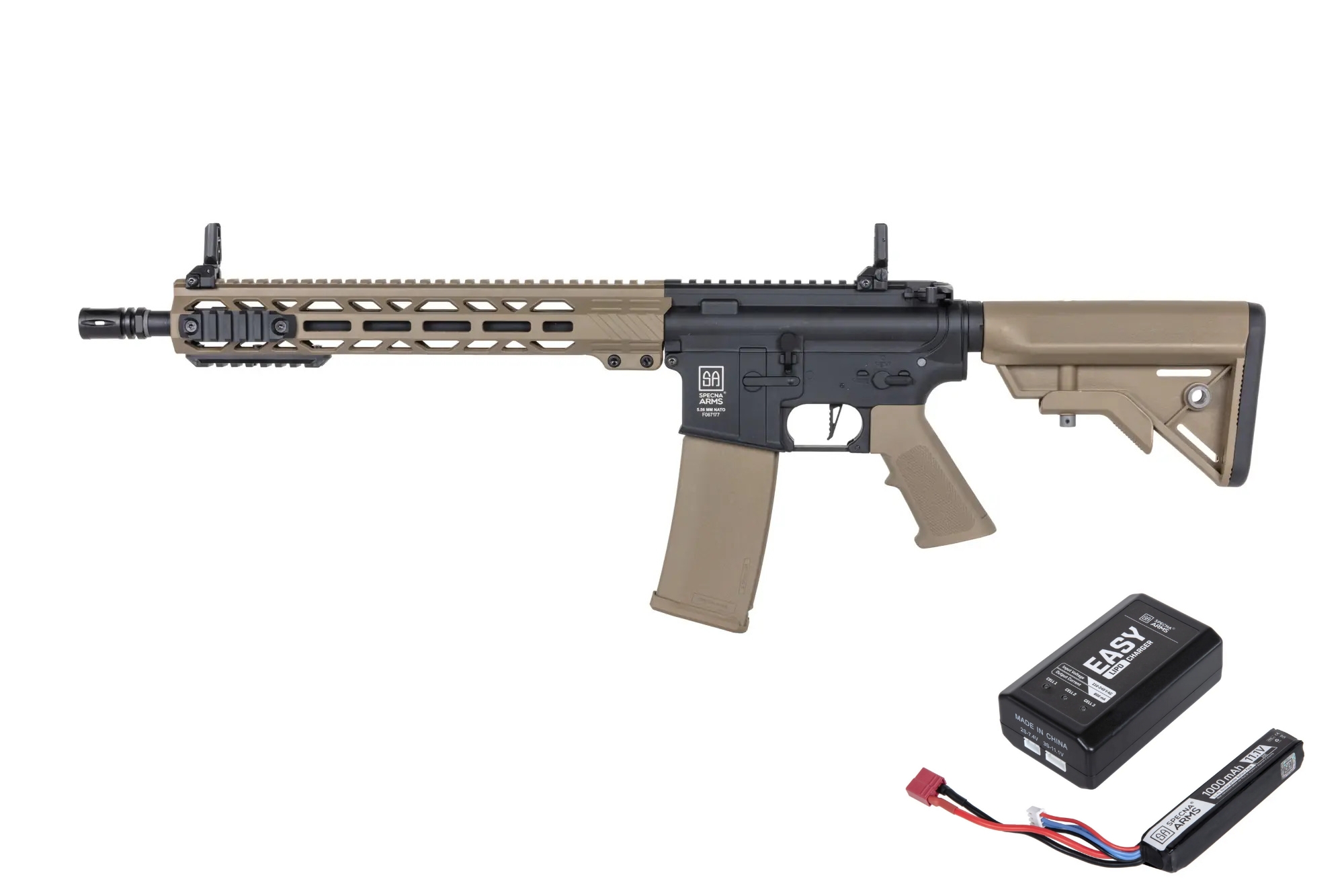 SA M4 Carbine M-LOK Gen2 (SA-F09 FLEX(TM) BLDC(TM) HAL ETU(TM)) - Black / Tan OD-A-SPARMS335-TAN asgbox.pl SA M4 Carbine M-LOK Gen2 (SA-F09 FLEX(TM) BLDC(TM) HAL ETU(TM)) - Black / Tan