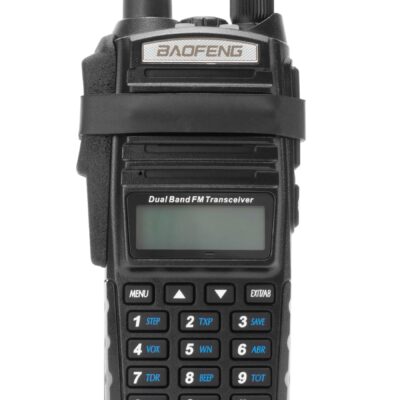 Alternative view of Tridos Baofeng UV-82 PTT Guard and Volume Dial Knob - Black