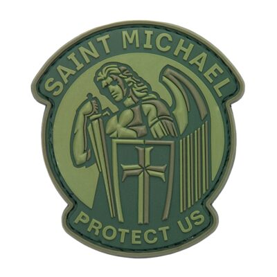 3D PVC SAINT MICHAEL PROTECT US JTG(R) Patch - Green