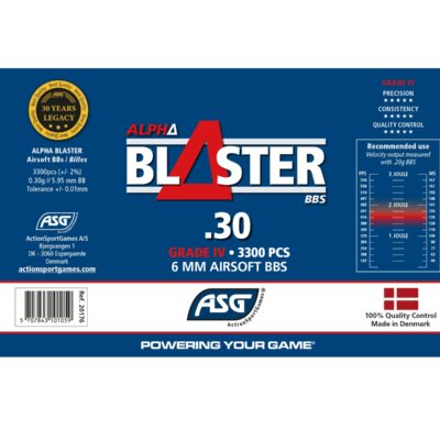 ASG ALPHA Blaster BBs 0,30g, 3300 BBs - White OD-A-ASG383 asgbox.pl ASG ALPHA Blaster BBs 0,30g, 3300 BBs - White OD-A-ASG383 asgbox.pl