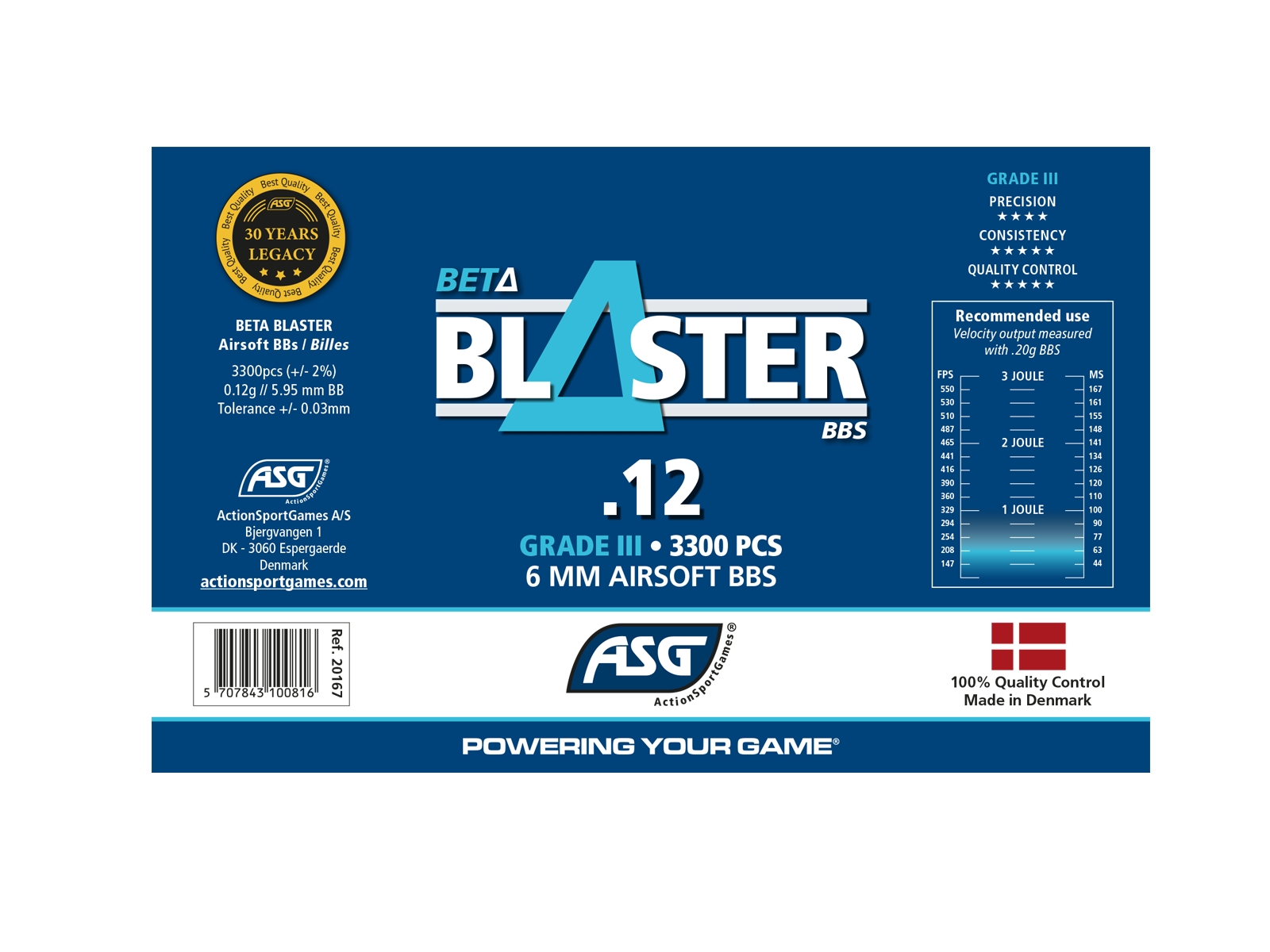 ASG BETA Blaster BBs 0,12g, 3300 BBs - Yellow OD-A-ASG384 asgbox.pl ASG BETA Blaster BBs 0,12g, 3300 BBs - Yellow - obrazek 3