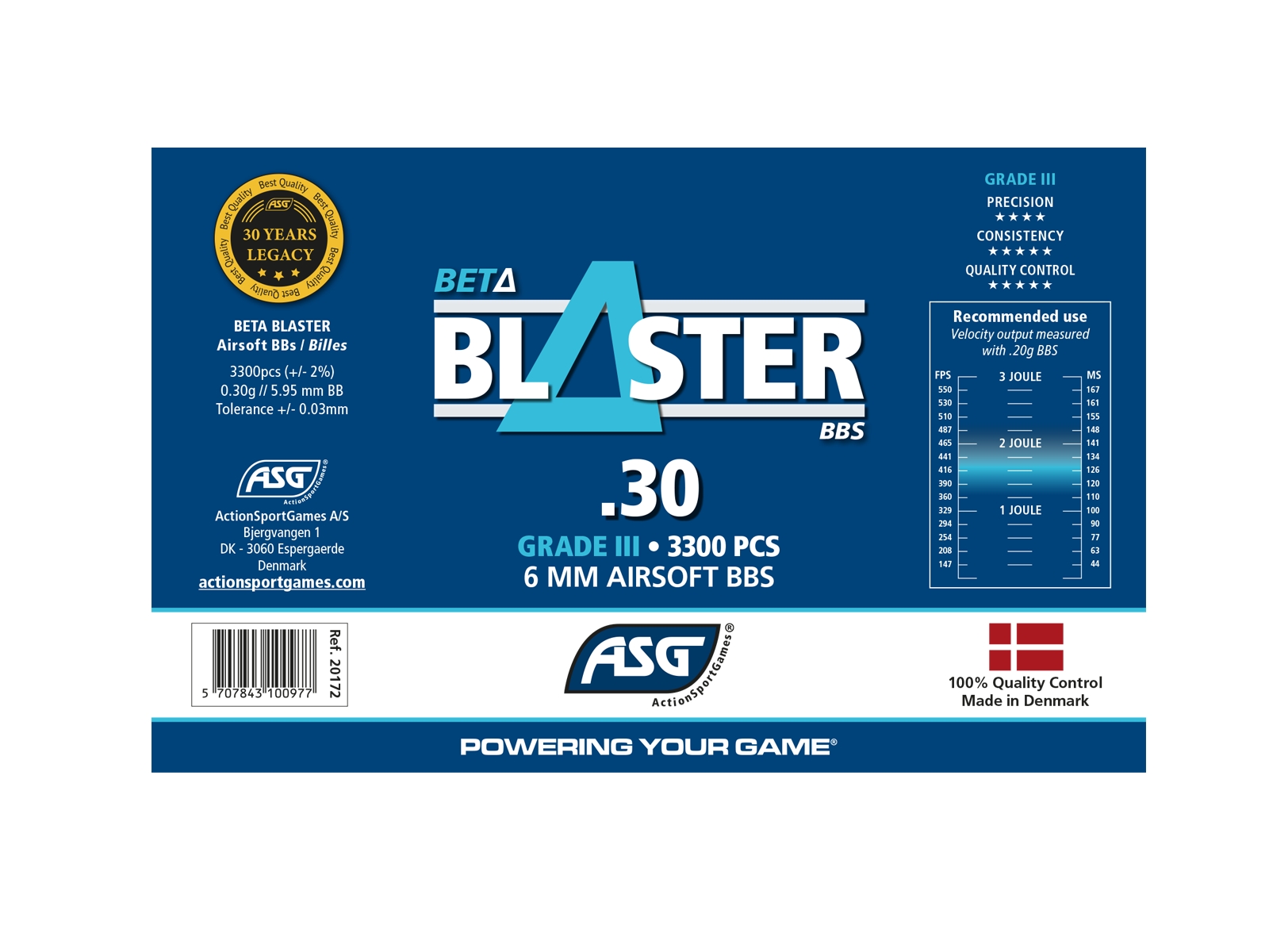 ASG BETA Blaster BBs 0,30g, 3300 BBs - White OD-A-ASG385 asgbox.pl ASG BETA Blaster BBs 0,30g, 3300 BBs - White - obrazek 3