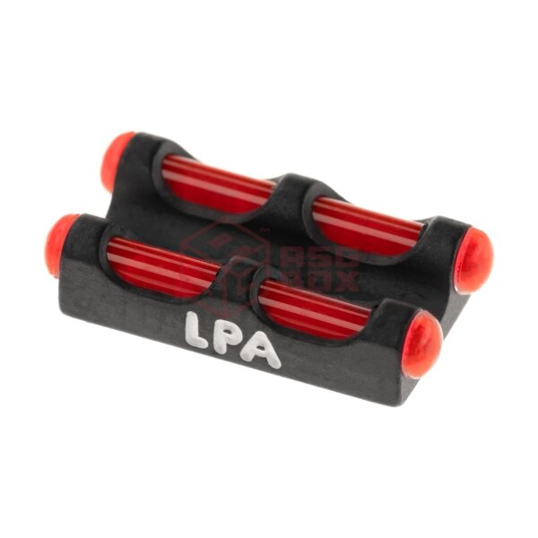LPA Red Twin Fiber Optics Front Sight 2,6 MA Thread