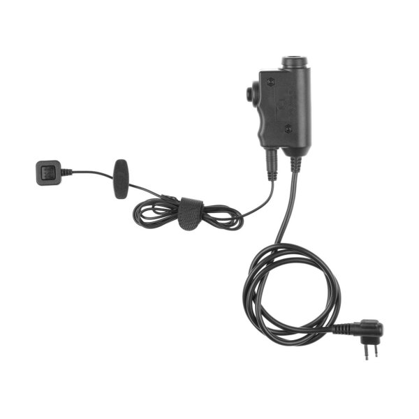 Earmor M52 Tactical PTT Motorola Two Pin Black