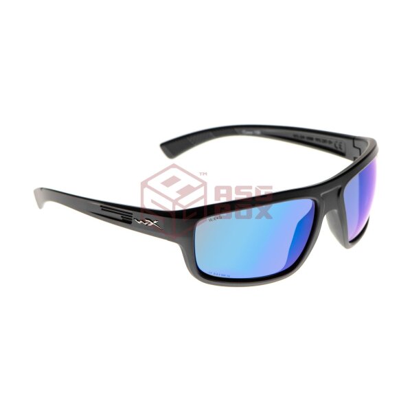 Wiley X WX Contend Captivate Polarized Blue Mirror Grey