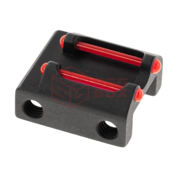LPA Fiber Optic Rear Sight for 6-8mm Shotgun Ribs