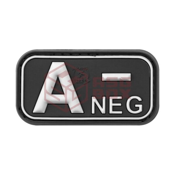 JTG Bloodtype Rubber Patch A Neg SWAT