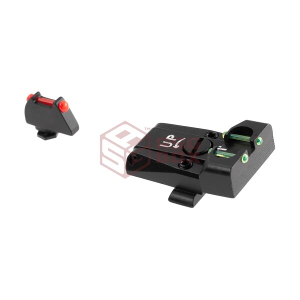 LPA Fiber Optic Sight Set for Glock 17/19