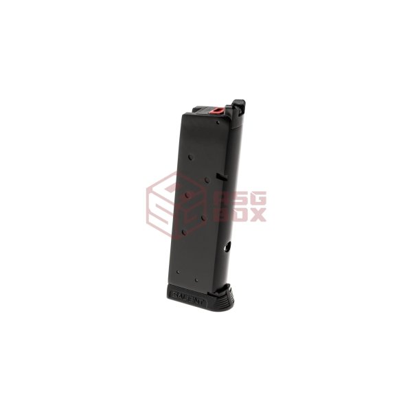 Salient Arms Magazin RED / Single Stack 1911 GBB 15rds Black