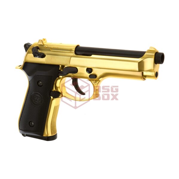 WE M9 Full Metal GBB Gold
