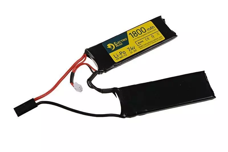 Akumulator LiPo 7,4V 1800mAh 20/40C - 2-modułowy OD-G-ELR-06-008309-00 asgbox.pl asgbox.pl - Akumulator LiPo 7