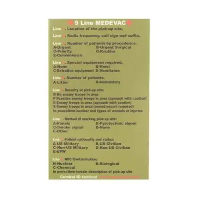 asgbox.pl - Naklejka - 9 Line MEDEVAC - OD