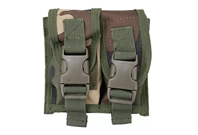 Podwójna ładownica na granaty - US Woodland OD-G-GFT-19-003572-00 asgbox.pl asgbox.pl - Podwójna ładownica na granaty - US Woodland