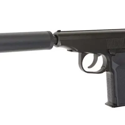 asgbox.pl - Replika pistoletu MK z tłumikiem - czarna