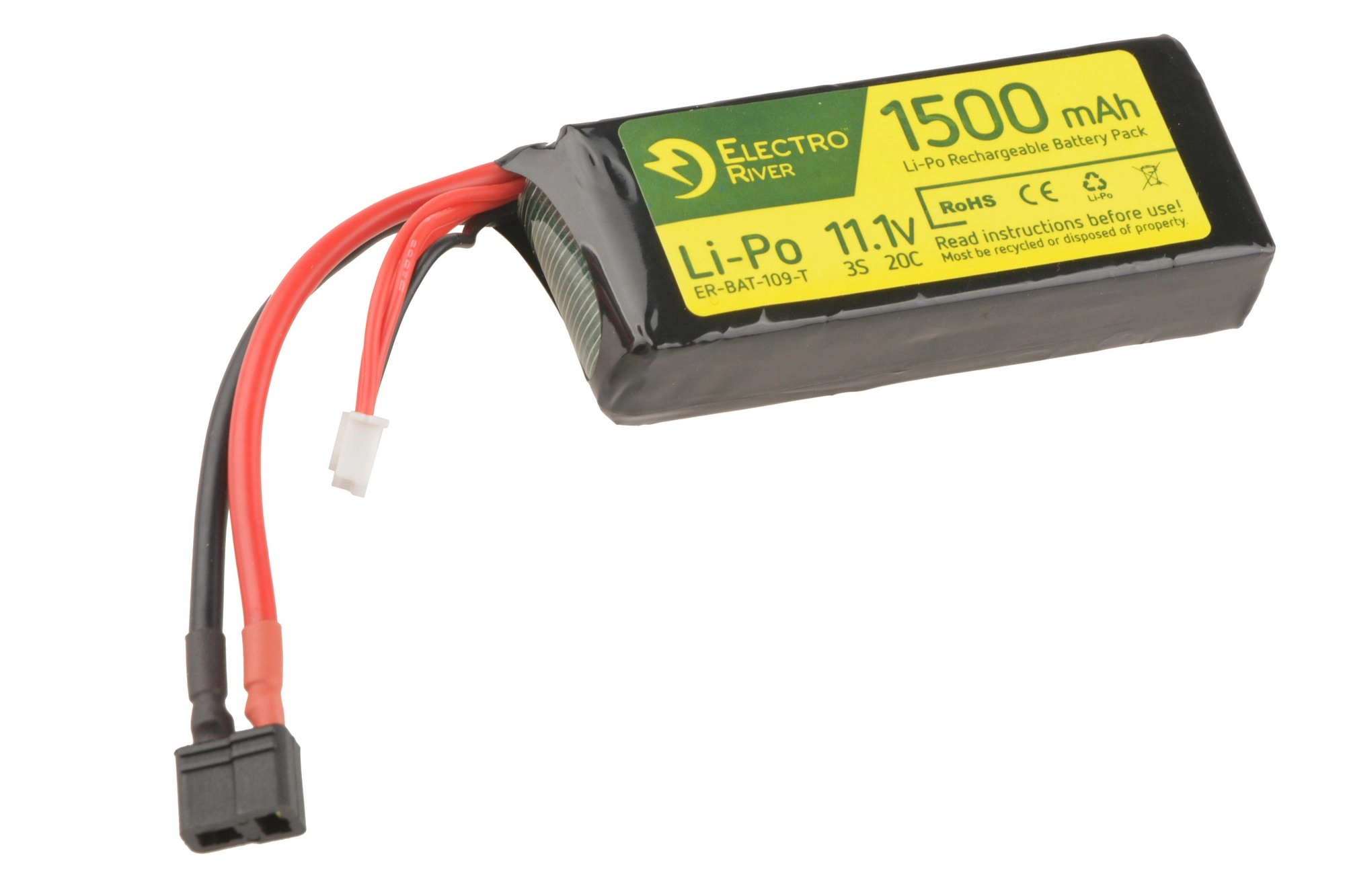 Akumulator LiPo 11,1V 1500mAh 20/40C T-connect (DEANS) OD-G-ELR-06-016925-00 asgbox.pl asgbox.pl - Akumulator LiPo 11