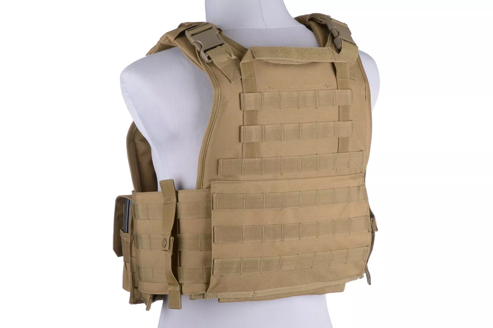 Kamizelka taktyczna typu Plate Carrier - tan OD-G-GFT-18-018406-00 asgbox.pl asgbox.pl - Kamizelka taktyczna typu Plate Carrier - tan