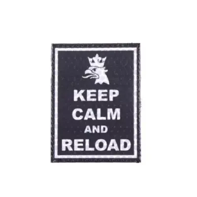 asgbox.pl - Naszywka IR - Keep Calm - czarna