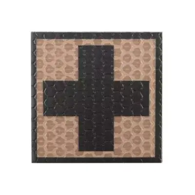 asgbox.pl - Naszywka IR - Krzyż Medyczny F1 - tan