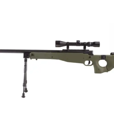 asgbox.pl - Replika karabinu snajperskiego MB08D - z lunetą i dwójnogiem - oliwkowa