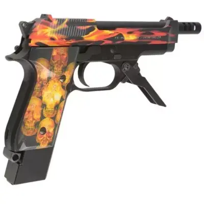 Alternative view of Replika pistoletu automatycznego M93R AEP Fire Pattern Custom (Red Frame)