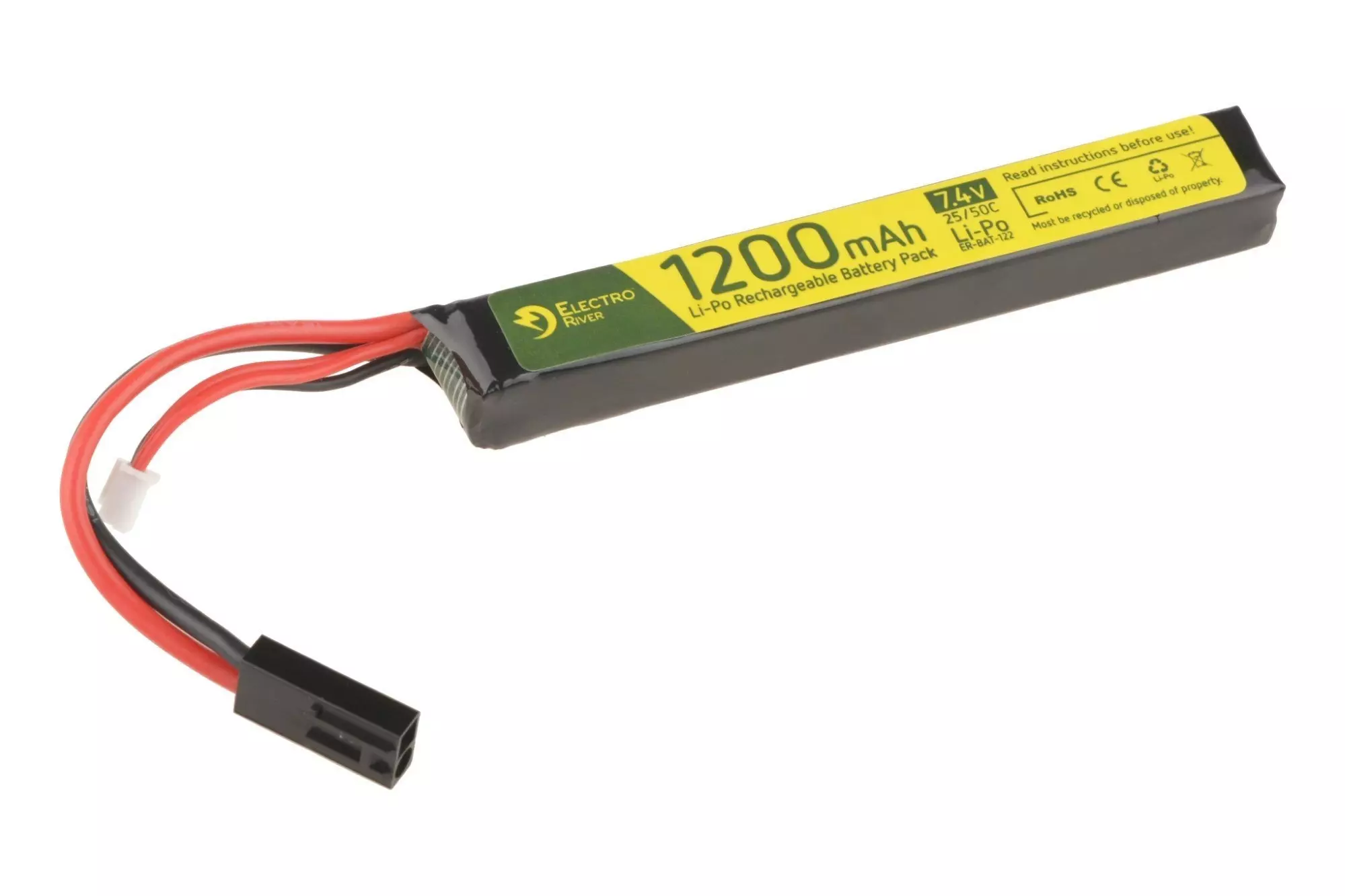 Akumulator LiPo 7,4V 1200mAh 25/50C OD-G-ELR-06-016965-00 asgbox.pl asgbox.pl - Akumulator LiPo 7