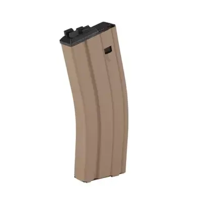 asgbox.pl - Magazynek gazowy real-cap 30+2 kulki do replik WE M4/SCAR Open Bolt - tan