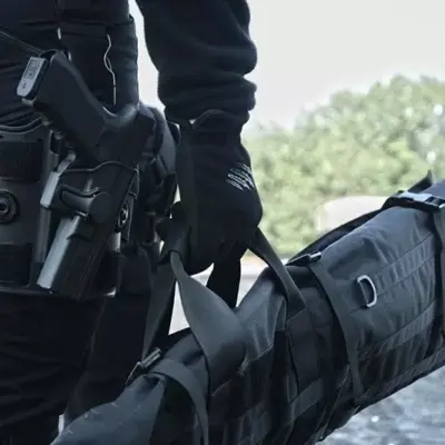 Alternative view of Pokrowiec na broń Sniper /mata strzelecka (1200mm) - olive drab