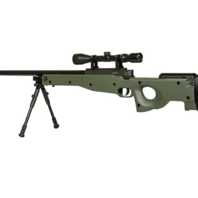 Alternative view of Replika karabinu snajperskiego Warrior I ( z dwójnogiem i lunetą) - Oliwkowa