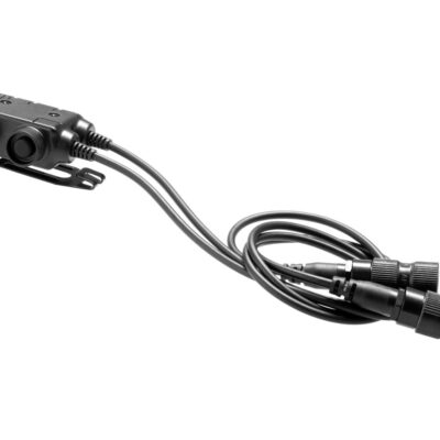 Earmor M56 Dual Comm Tactical PTT for 2x PRC Radios Black OD-TM-12733306000 asgbox.pl