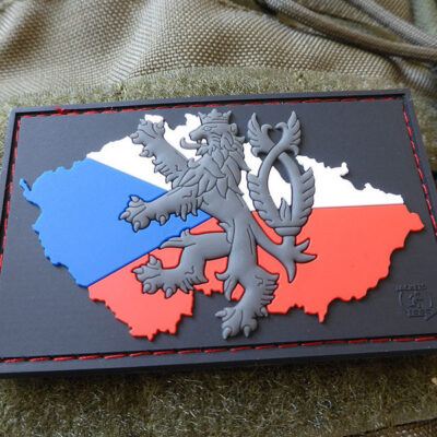 JTG Lion CZ Flag Patch, fullcolor / JTG 3D Rubber Patch
