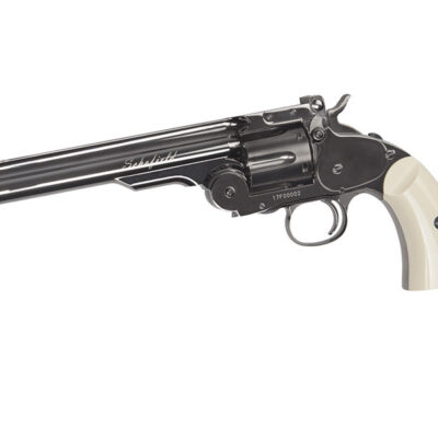 ASG Schofield 6" Gas Revolver, 4,5mm Steel BBs - Silver / Ivory