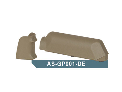 Amoeba (ARES) Striker AS01/02 Pistol Grip  a  Cheek Pad Set, TAN