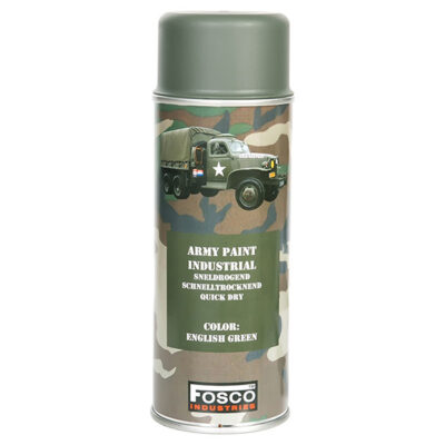 ARMY camouflage paint spray GREEN ENGLISH