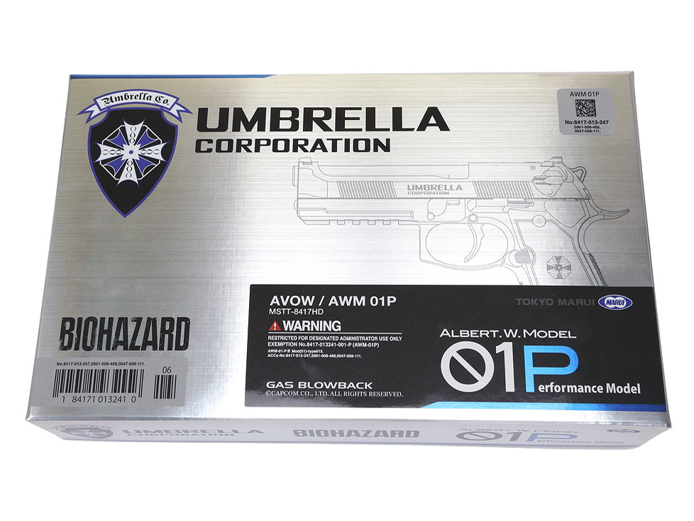 TM GBB gas pistol Biohazard Albert.W.Model 01P - Black OD-A-PM00066 asgbox.pl TM GBB gas pistol Biohazard Albert.W.Model 01P - Black - obrazek 9