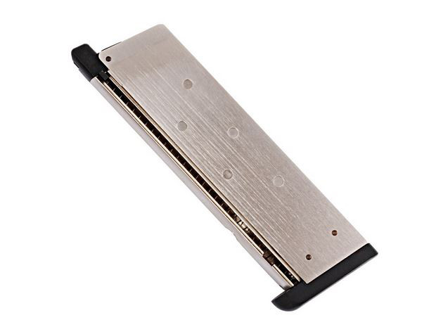 WE Gas Magazine for WE M1911 GBB, 15 BBs, M.E.U. Type - Silver OD-A-WE00410 asgbox.pl WE Gas Magazine for WE M1911 GBB, 15 BBs, M.E.U. Type - Silver